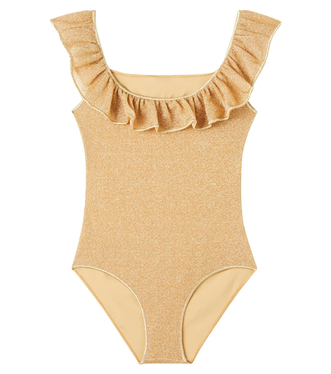Раздельный купальник с оборками OseMini Lumière Oseree Kids, золотой