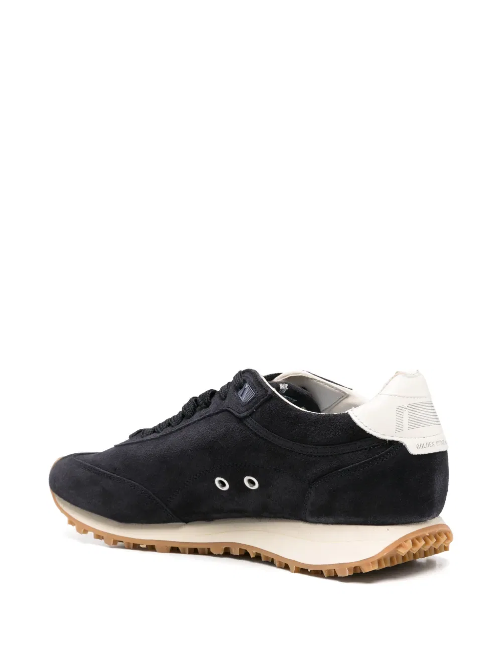 Замшевые кожаные кроссовки со звездами Golden Goose, черный — фото 3