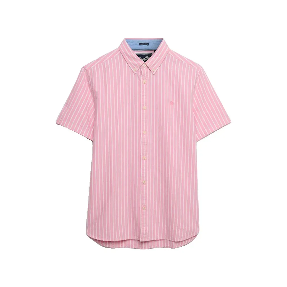 Мужская рубашка с коротким рукавом Preppy Oxford Superdry, Pink — фото 3