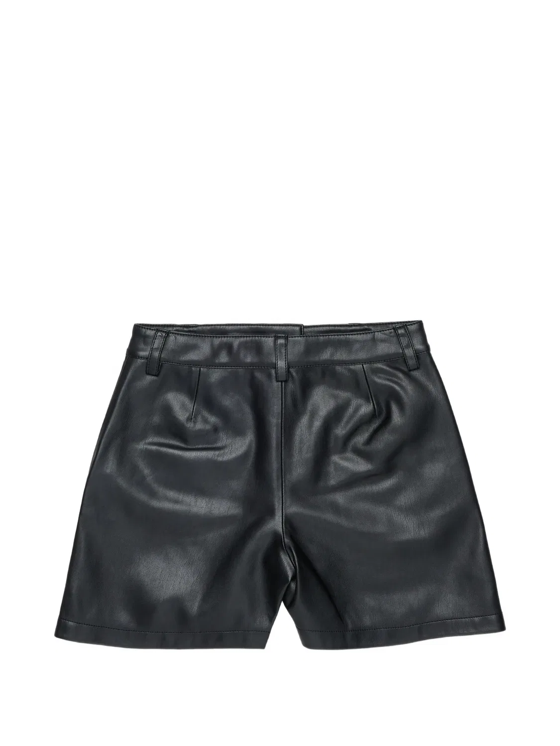 Шорты из искусственной кожи, черные Diesel, черный — фото 2