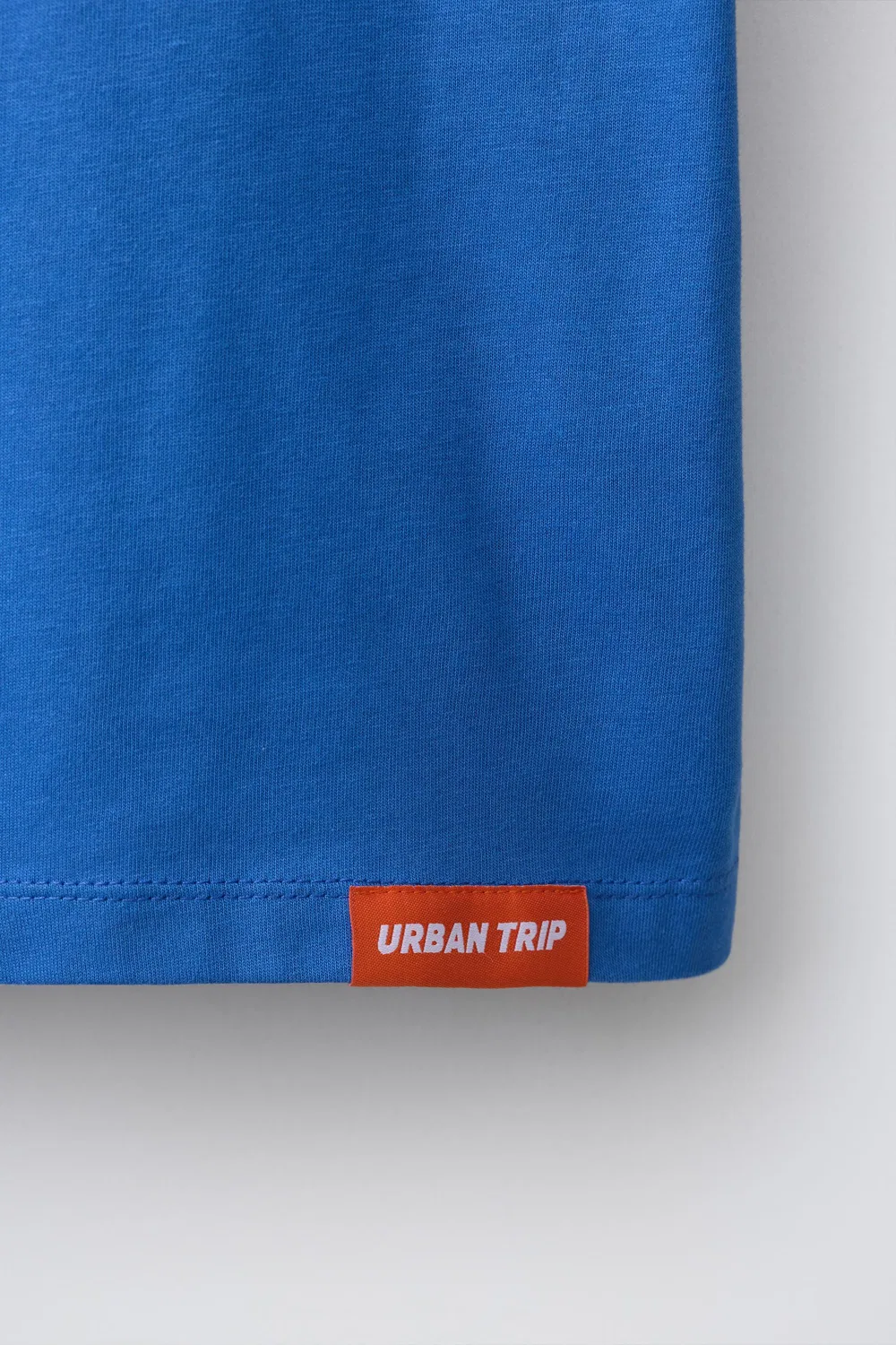 Футболка с принтом ZARA, Blue — фото 4