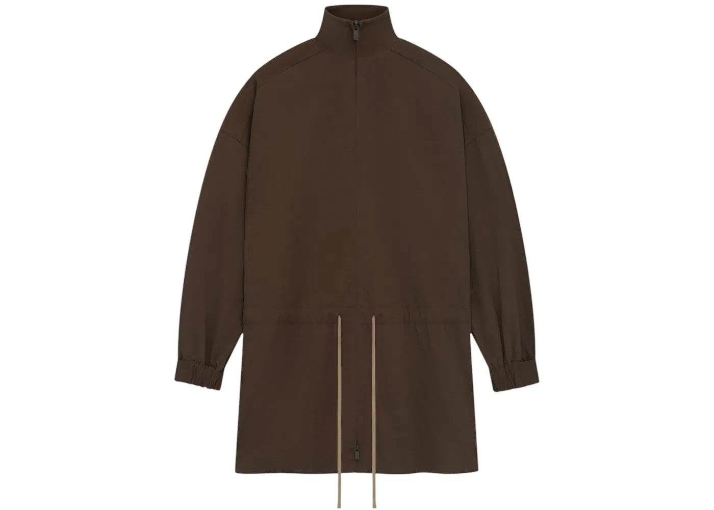 Мужская анорак с высоким воротником Fear of God Essentials Military Nylon Mockneck Anorak, Brown