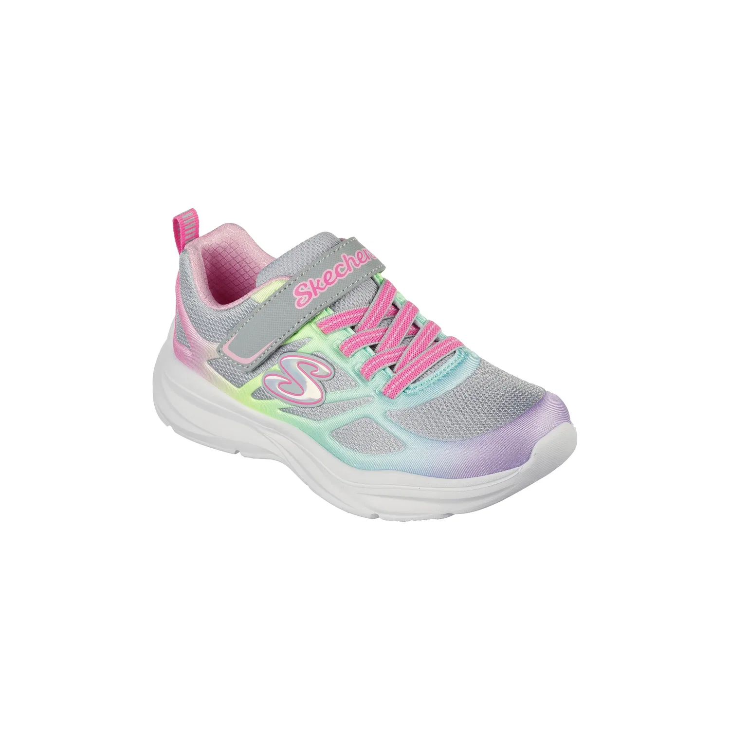 Кроссовки низкие с шнуровкой Junior Power Jams Skechers, серый — фото 4