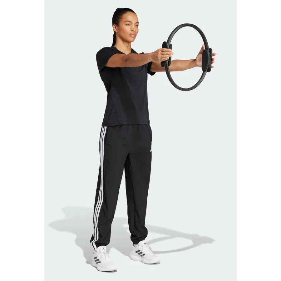 Спортивные штаны с принтом в полоску Train Essentials 3-Stripes adidas, Черный — фото 3