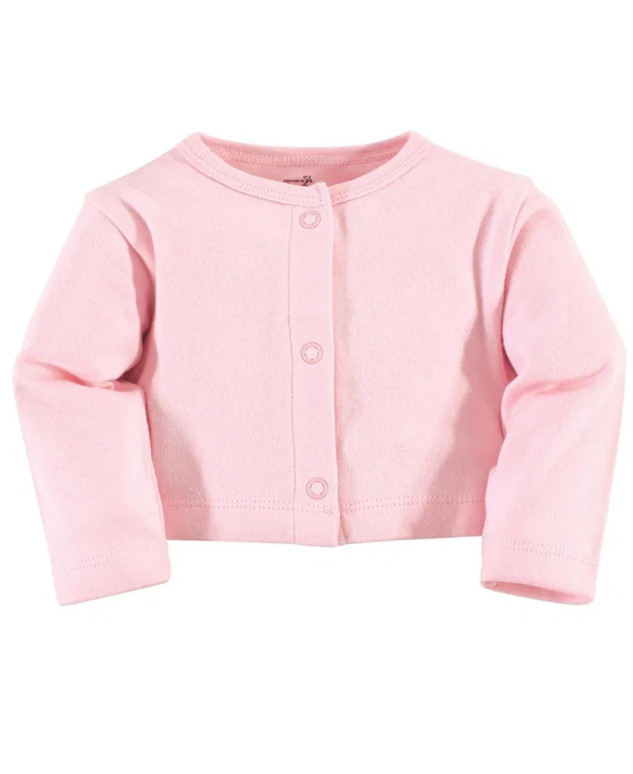 Комплект из платья и кардигана Natural Cotton Baby Girls Dress and Cardigan Touched by Nature, Pink — фото 4