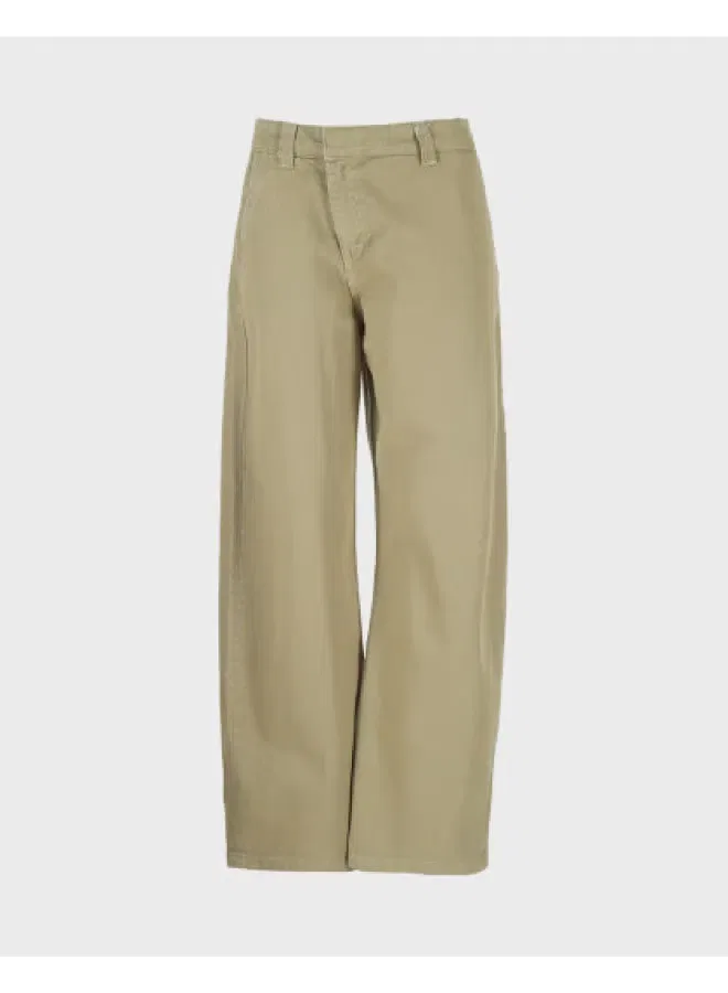 Джинсы прямые из чистого хлопка Zara, зеленый