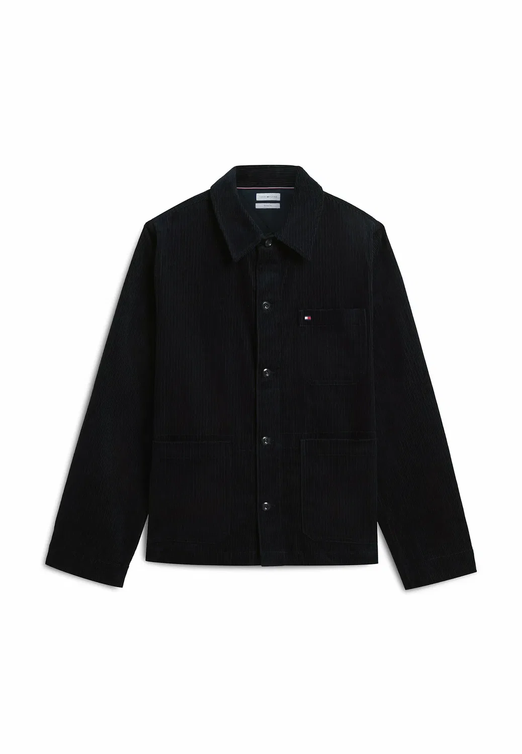 Рабочая рубашка-куртка из вельвета свободного кроя - летняя куртка Tommy Hilfiger, Black — фото 2