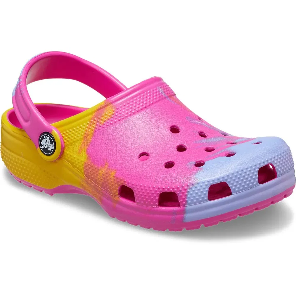 Детские шлепанцы-клоги с градиентом Classic Ombre Crocs, Pink