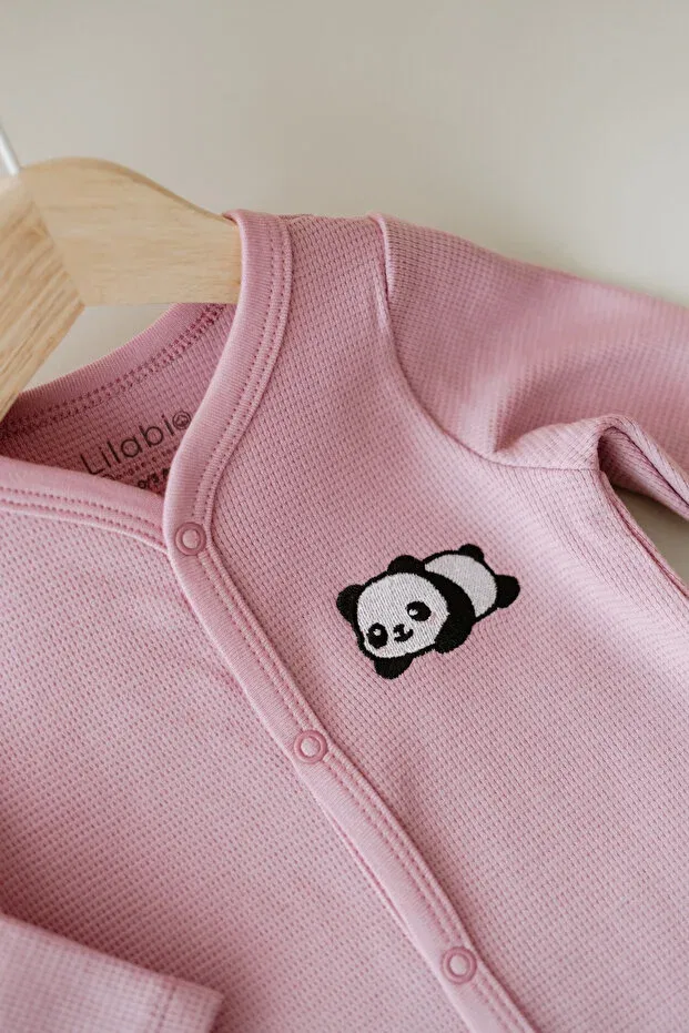 Детский комбинезон для новорожденных с длинным рукавом Lilabio, Pink — фото 2