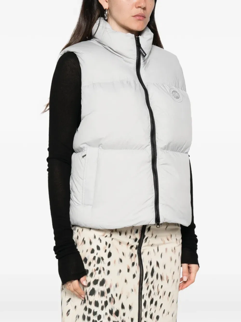 Стеганый жилет Canada Goose, серый — фото 3