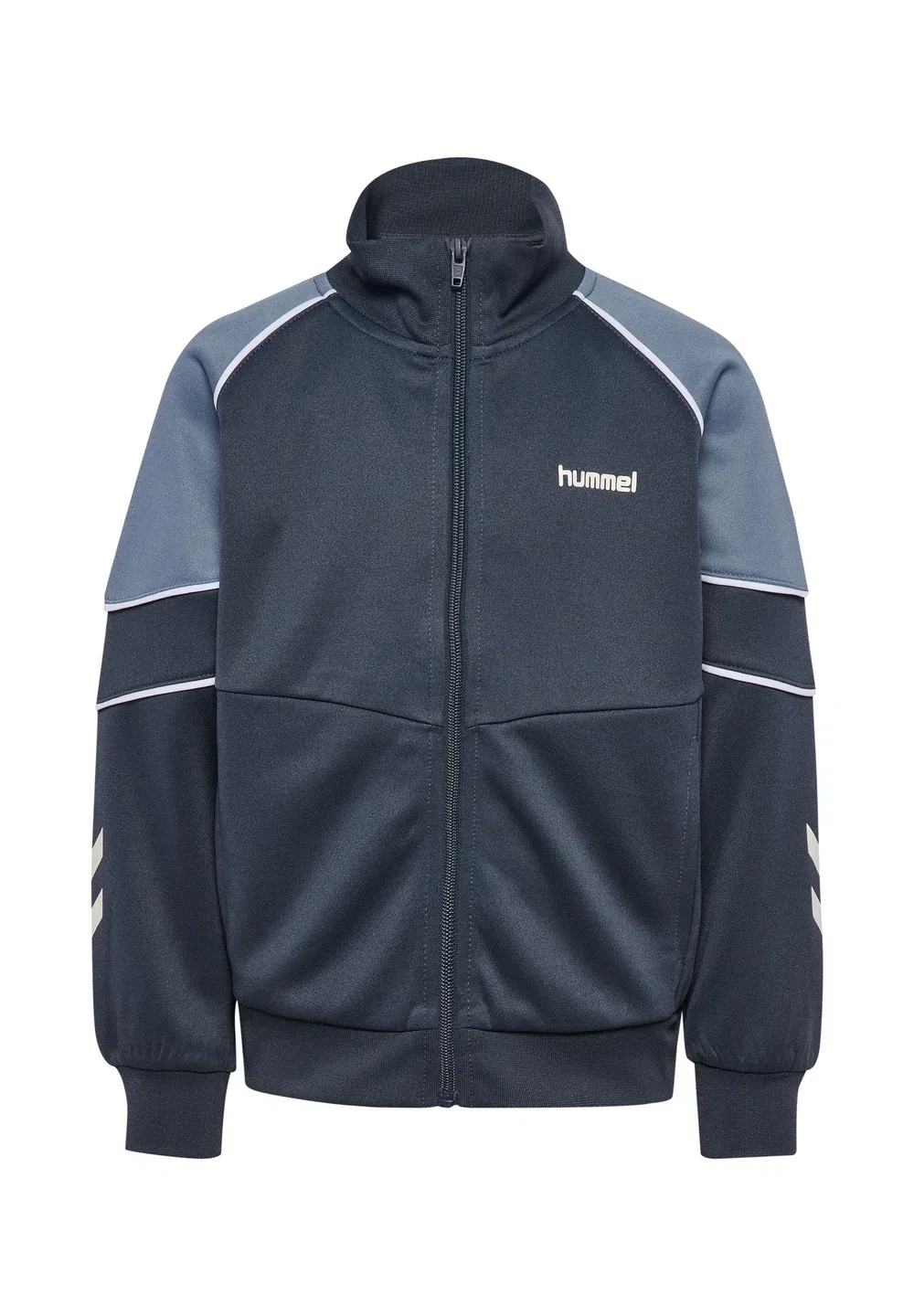 Куртка Hmljr reg poly block на молнии, унисекс - толстовка на молнии Hummel, Ombre Blue