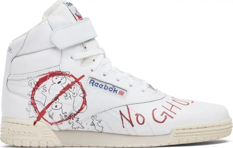 

Кроссовки bait x stranger things x ghostbusters x ex-o-fit vintage hi 'dustin' Reebok, белый