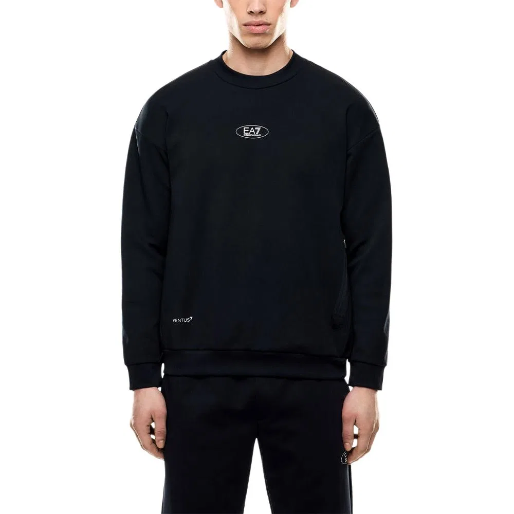 Мужской свитшот с круглым вырезом Emporio Armani Sport, Dark Blue — фото 3