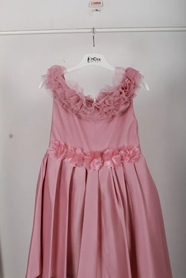 Детское платье для девочек с принтом Incity, Powder Pink — фото 3