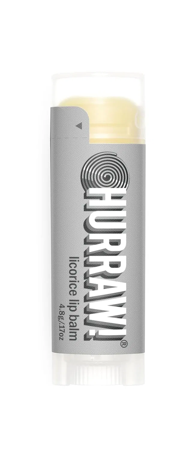 Бальзам для губ органический HURRAW! 4.3 г, Licorice