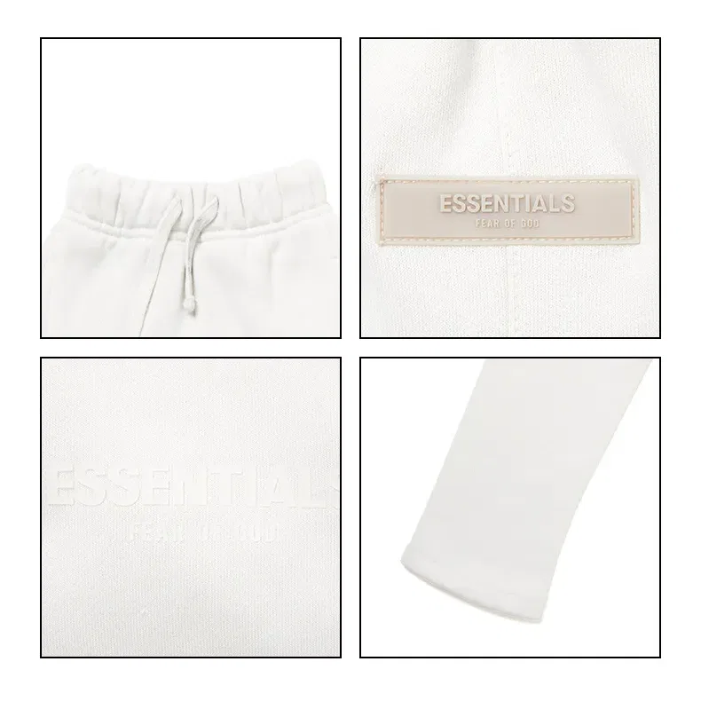 Детские брюки с завышенной талией Fear Of God Essentials, Beige Gray/GREIGE — фото 4