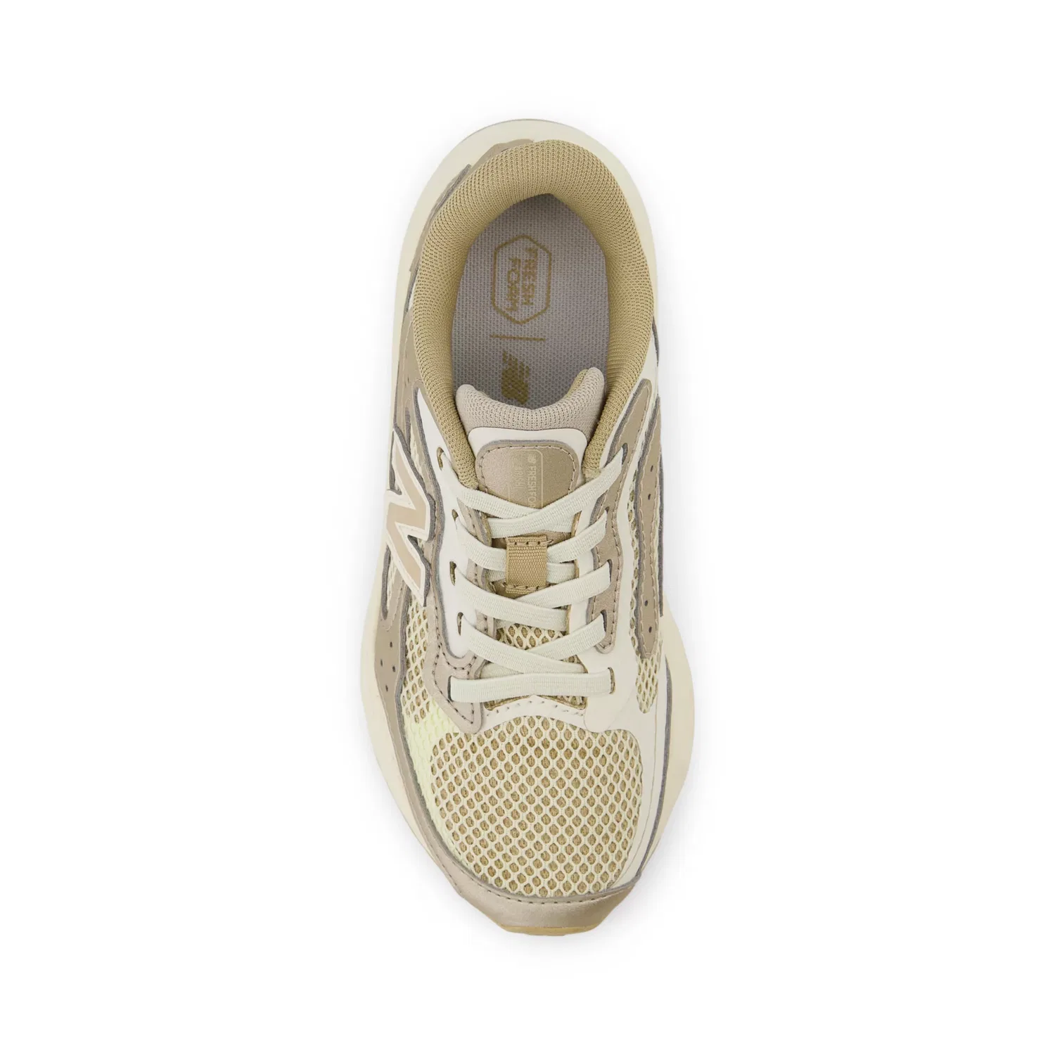 Детские кроссовки на шнуровке с эластичными шнурками Fresh Foam Arishi Lux Bungee Lace New Balance, Angora With Incense And Sea Salt — фото 4