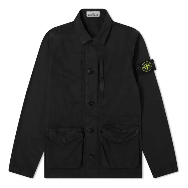

Куртка vintage canvas 3 pocket jacket 'black' Stone Island, черный