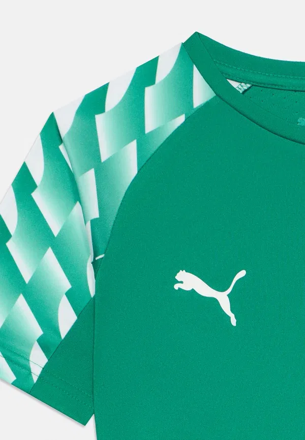 Футболка полиэстер Puma, белый/зеленый — фото 3