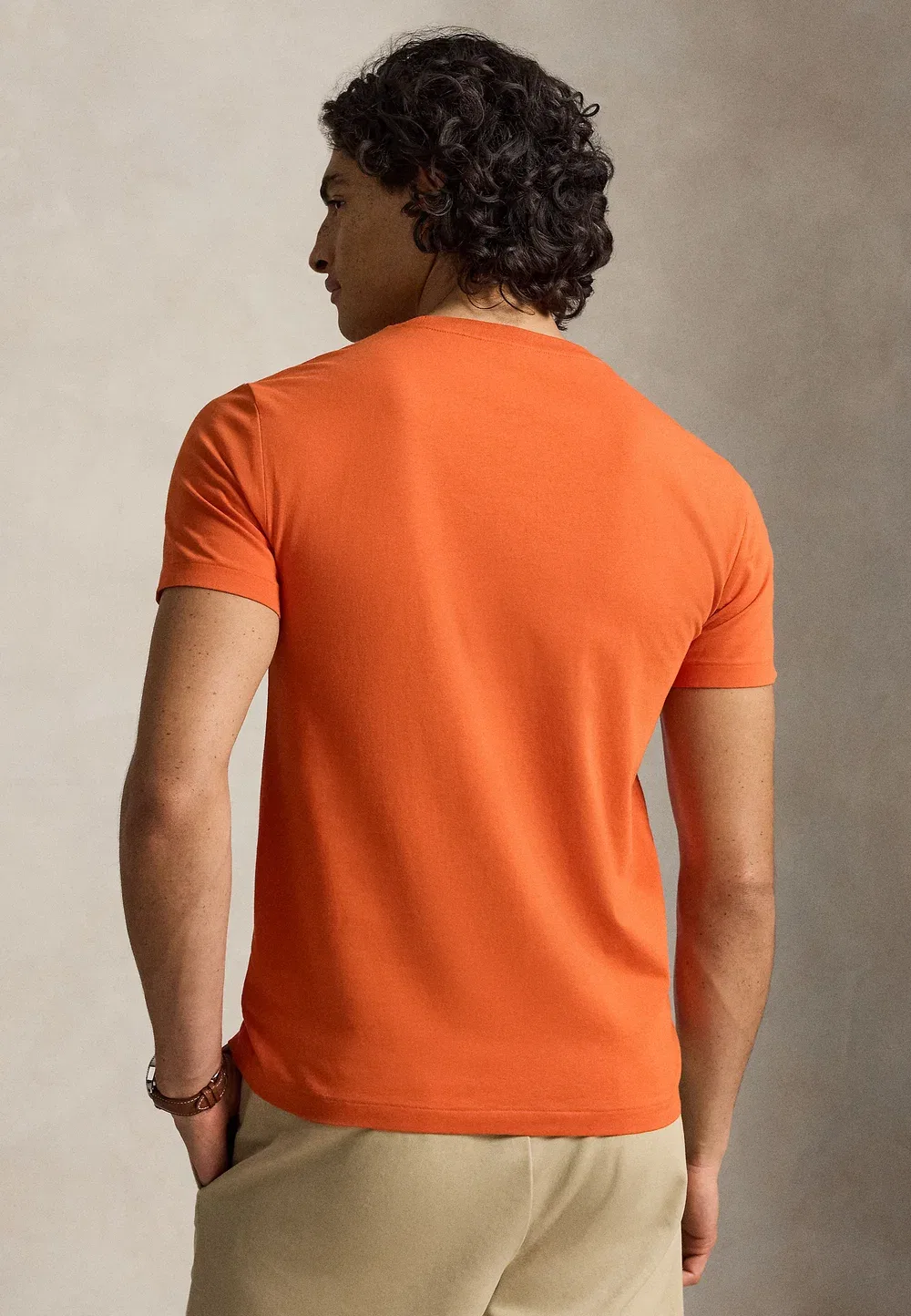 Футболка с коротким рукавом - базовая модель Polo Ralph Lauren, College Orange — фото 3