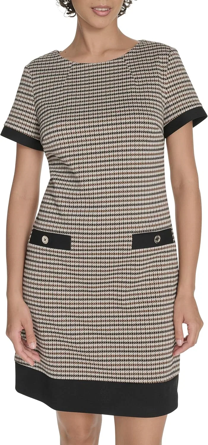 Женское платье-футляр мини Tommy Hilfiger, Brown Multi