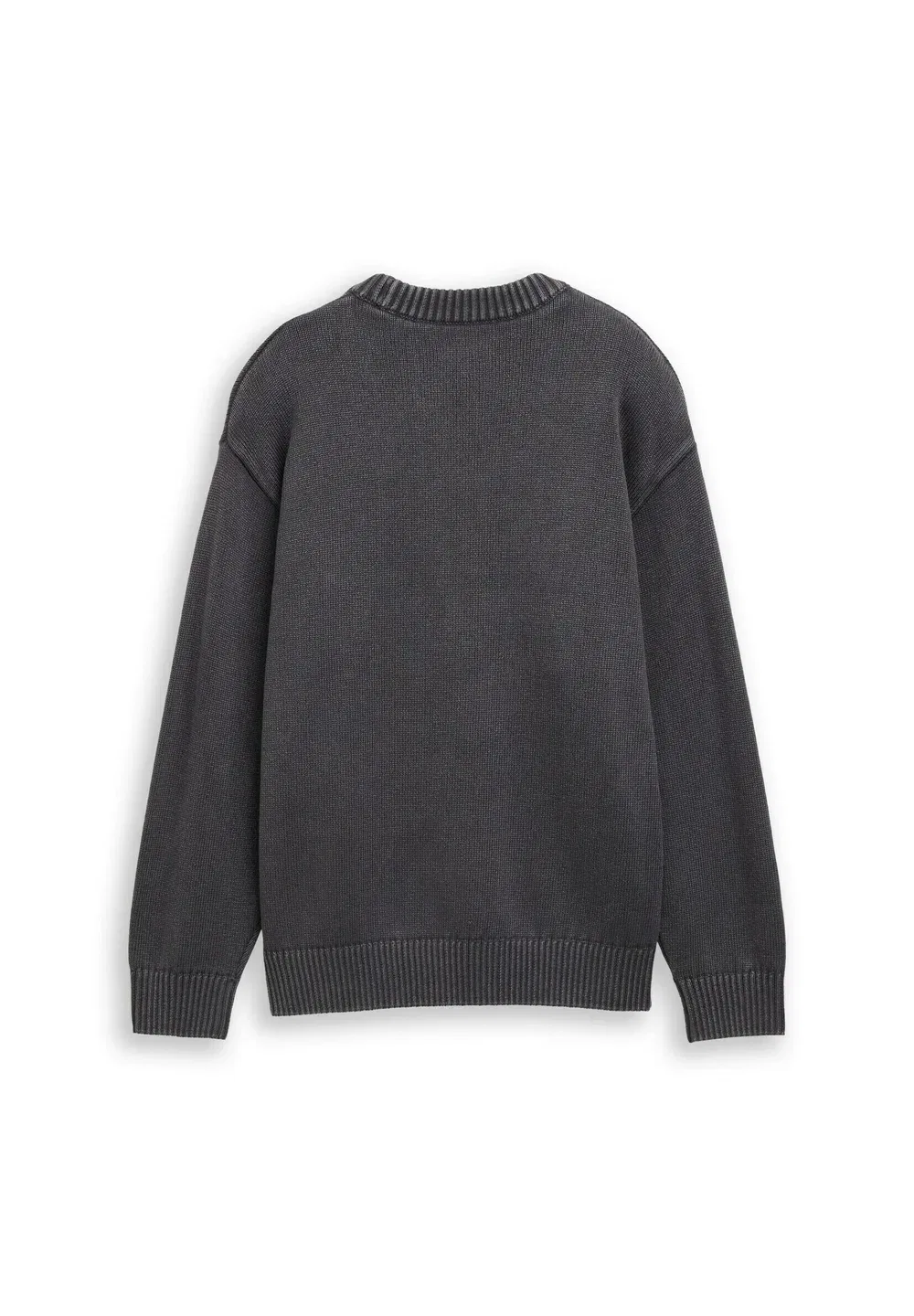 Пуловер и стрикджекен оверсайз стрикпуловер im Used Look - джемпер Tom Tailor, Coal Grey — фото 2