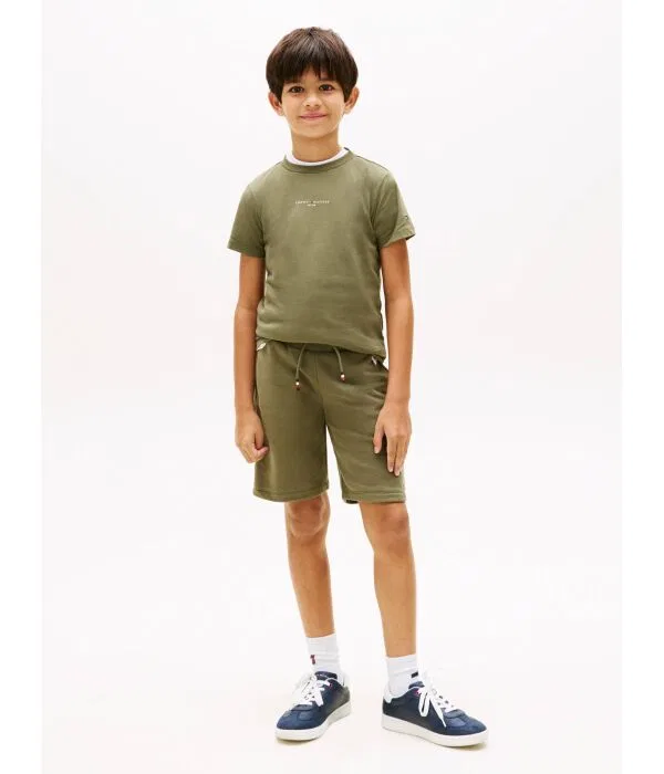 Детский комплект из футболки и шорт Tommy Hilfiger, Verde Oliva