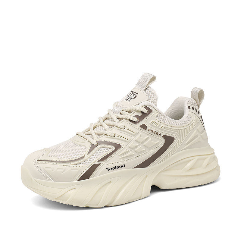 

Topland Мужские низкие беговые кроссовки бежево-коричневые PRD8853, цвет Beige Brown PRD8853