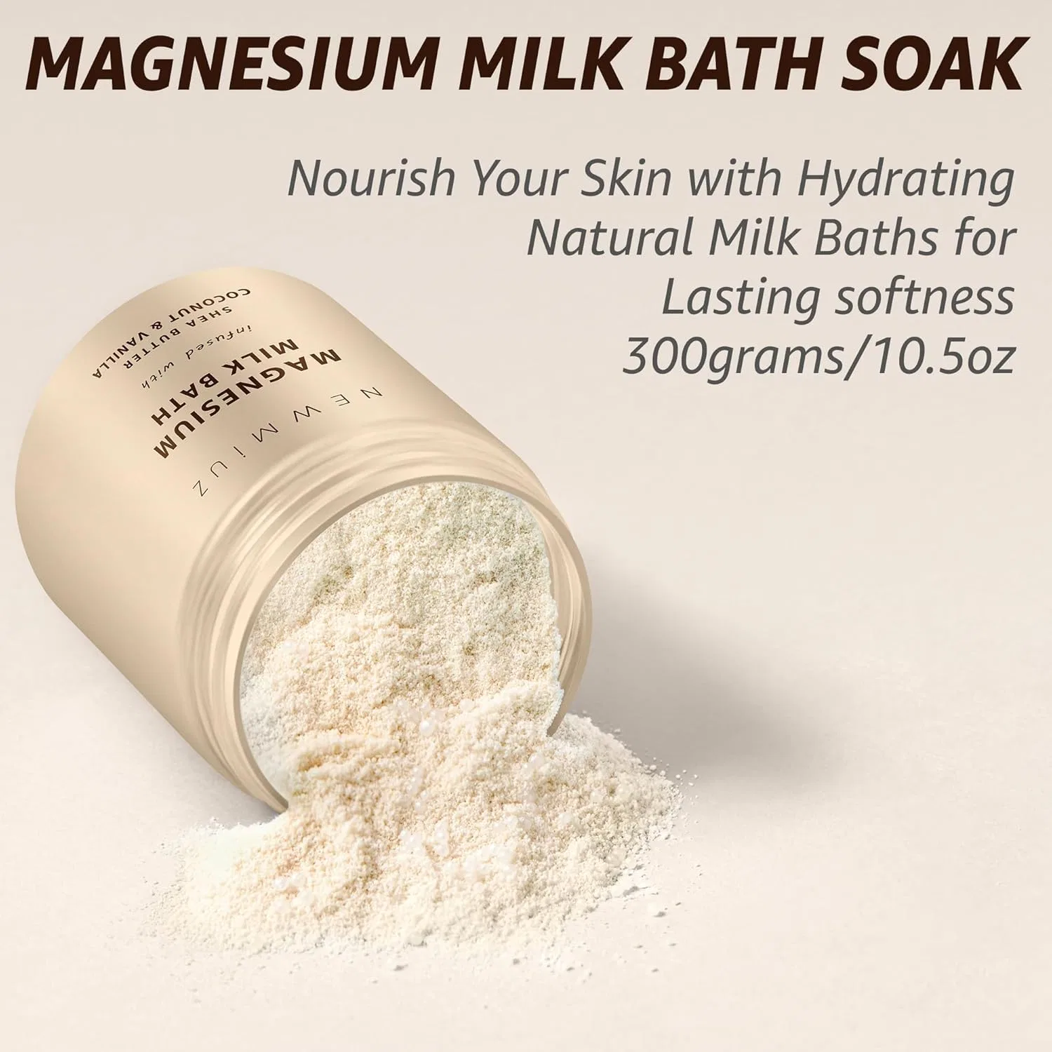 Соли для ванны Magnesium Milk Bath Salts, New Miuz, 300 г, Ivory — фото 4
