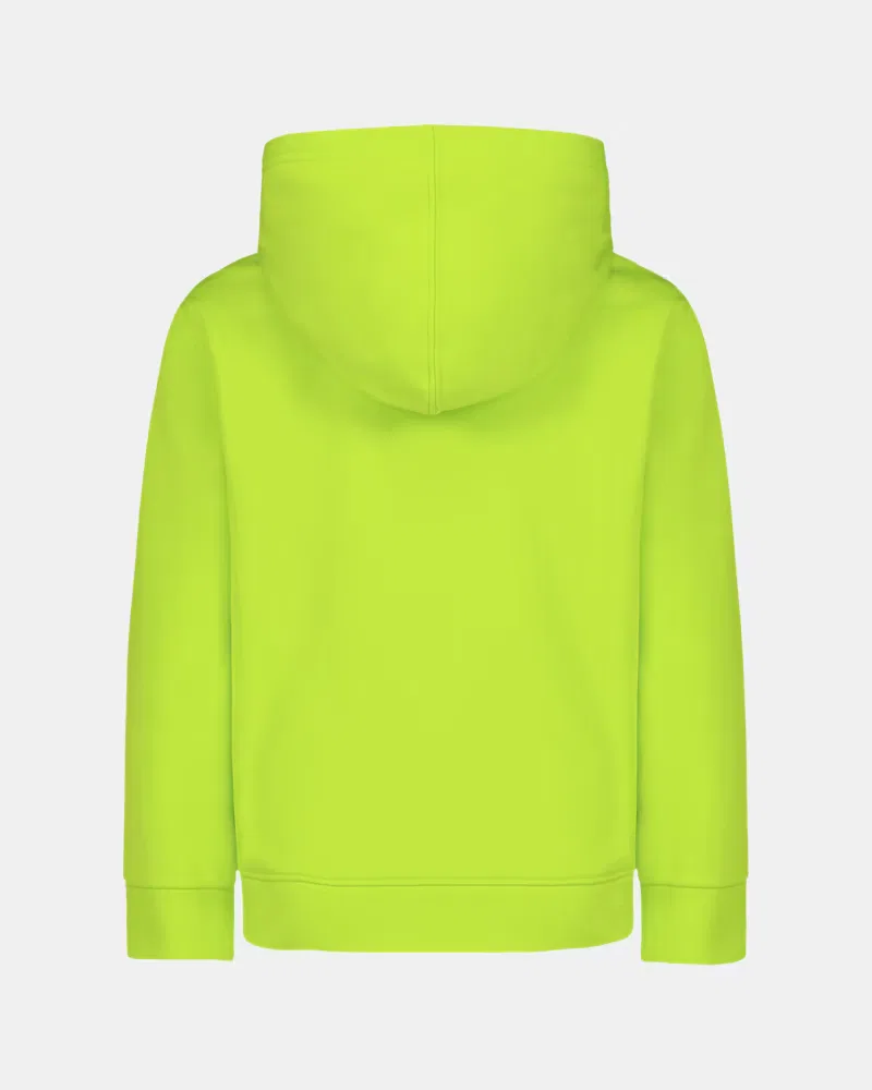 Худи для мальчиков из пике-флиса с выпрессованным логотипом UA Logo Emboss UnderArmour, Green Citrine — фото 3