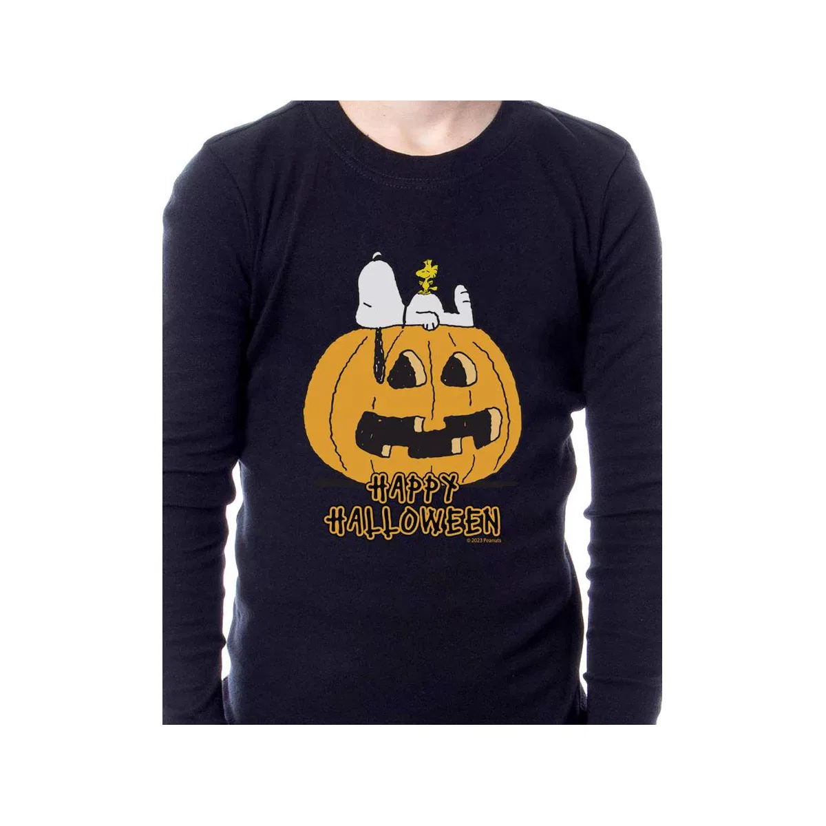 Детский пижамный комплект для мальчиков с принтом Snoopy Happy Halloween INTIMO, Black — фото 3