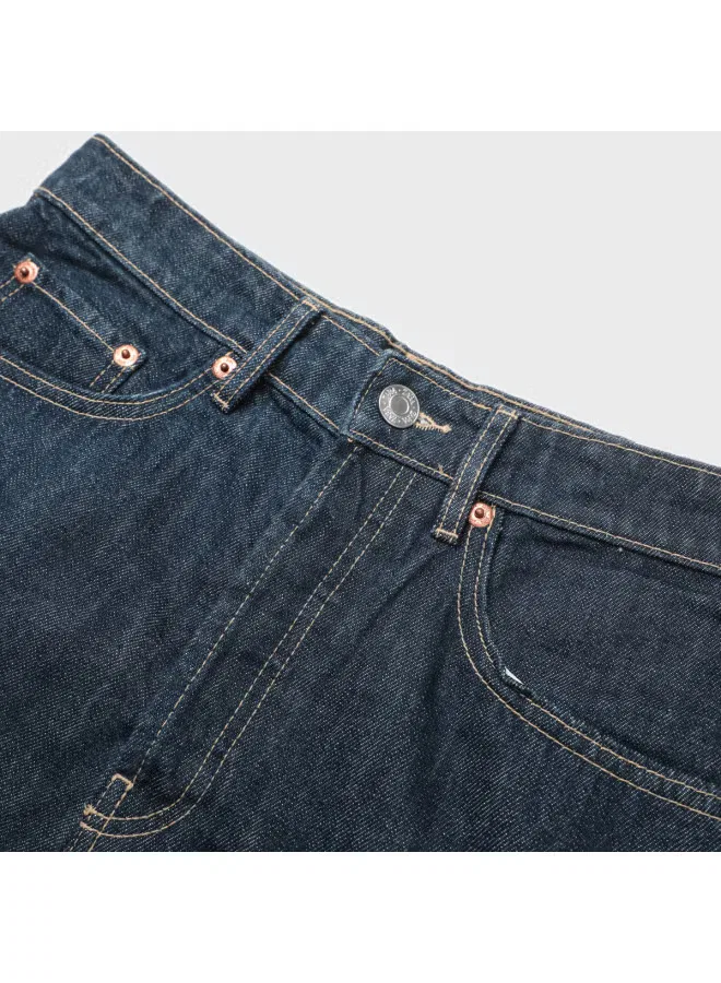 Шорты-бермуды джинсовые с необработанным краем Zara, синий — фото 4