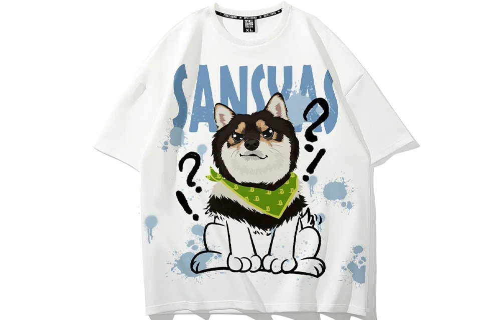 Футболка детская унисекс с принтом White (Plush Cat) SANSYAS — фото 3