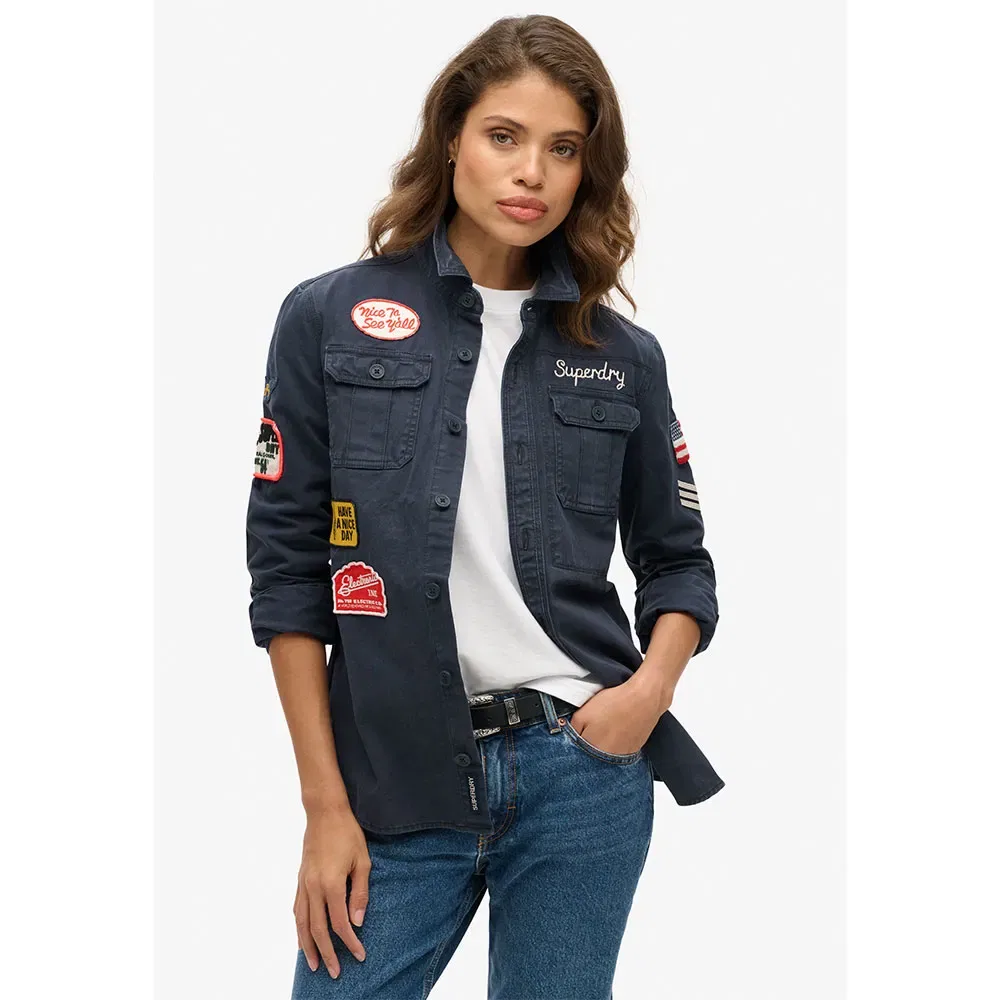 Футболка с длинным рукавом Scou Superdry, синий