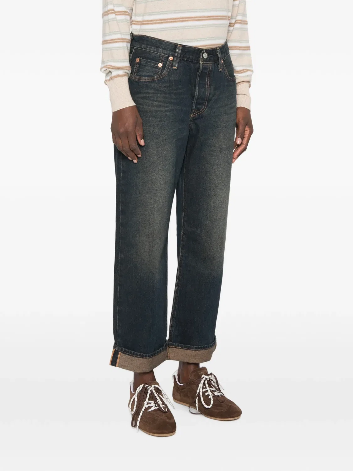 Прямые джинсы синего цвета Levi's, синий — фото 2