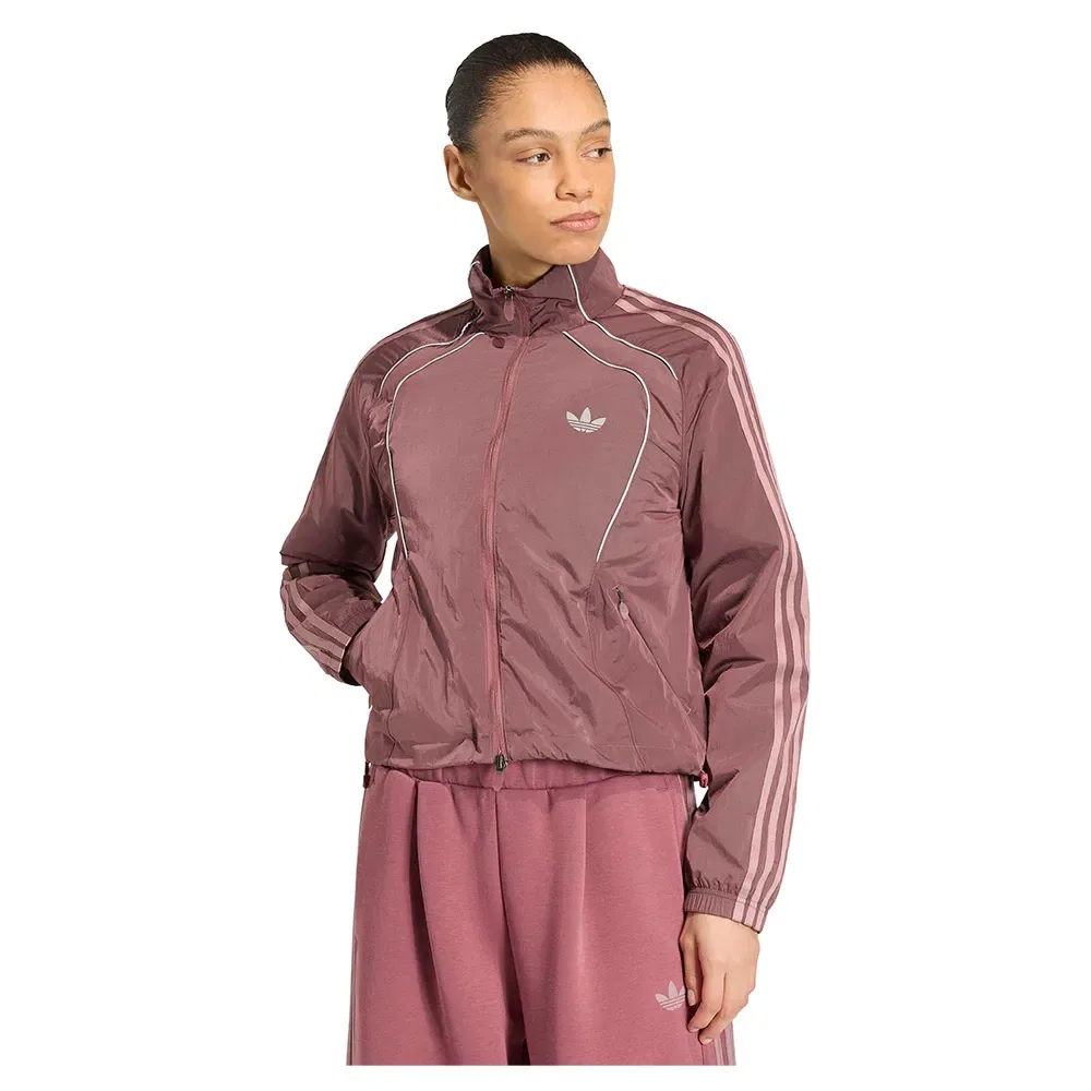 Толстовка на молнии Teamgeist Track Adidas Originals, розовый