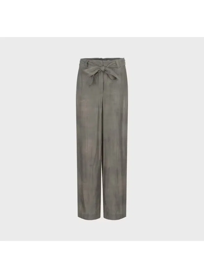 Брюки свободные мягкие Zara, темно-зеленый — фото 2