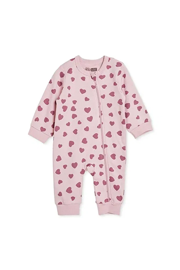 Детский комбинезон для девочек с принтом Hellobaby, Pink Ebebek Hello Baby
