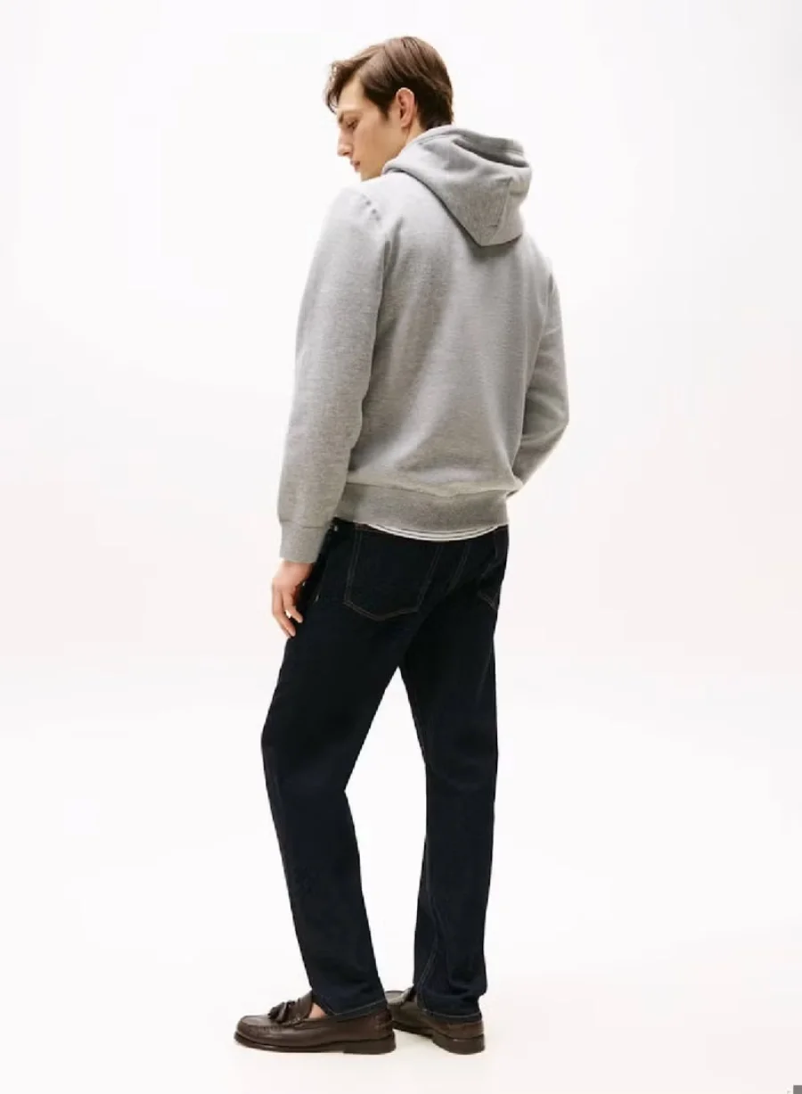Худи Tommy Hilfiger Essential Fleece, серый — фото 3