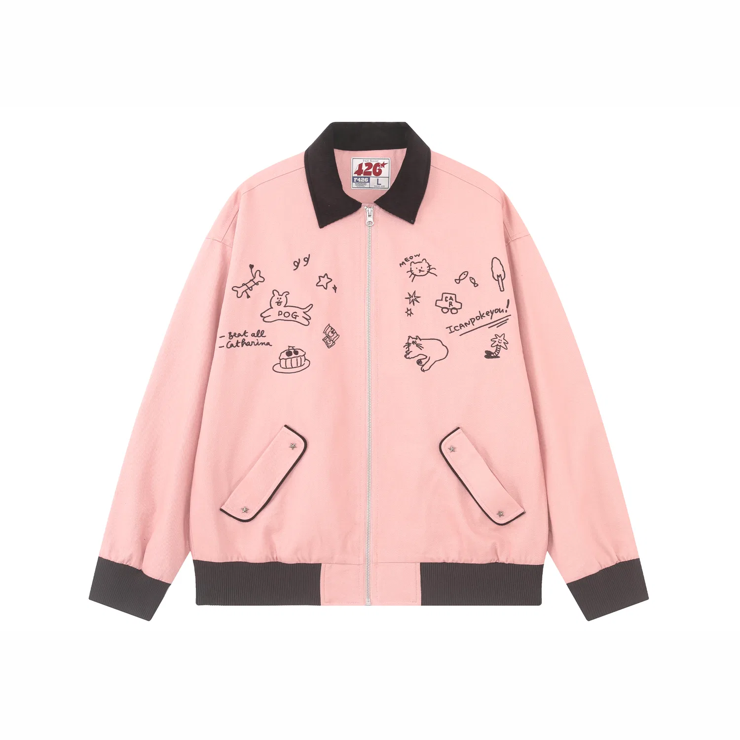 Детская куртка с лацканами F426, Pink