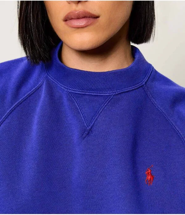 Женская фуфайка свободного кроя Polo Ralph Lauren, Blu Marino — фото 4