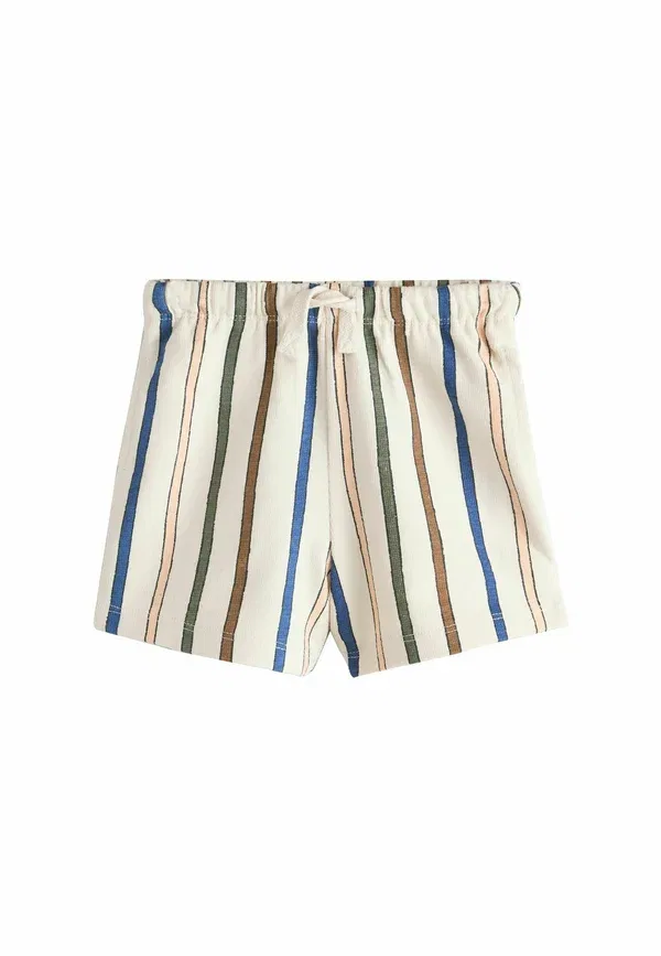 Шорты хлопковые Regular fit - textured 3 pack - shorts Next sage green, soft yellow, pastel stripe, зеленый/желтый — фото 2