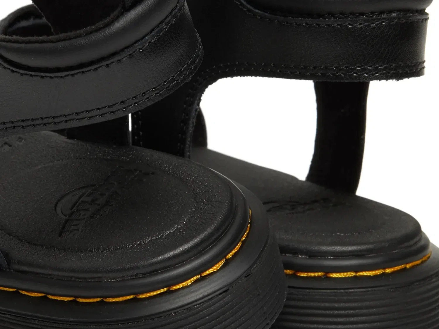 Сандалии Dr. Martens Klaire для девочек, кожаные, черные — фото 4