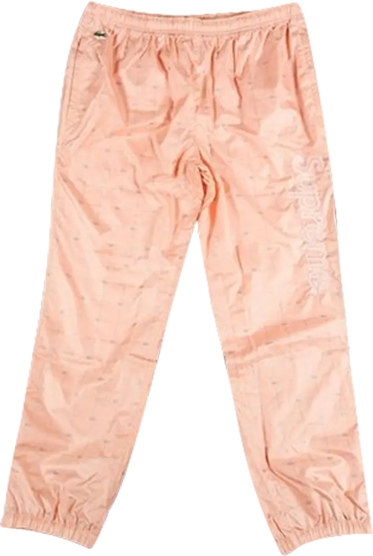

Брюки Supreme x Lacoste Relfecitve Grid Pants 'Peach', оранжевый