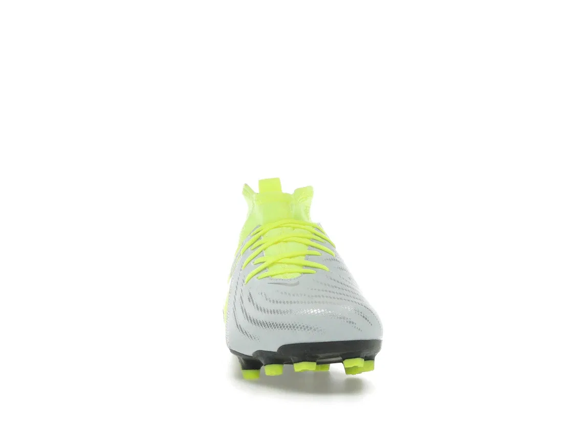 Детские бутсы Nike Jr. Phantom Luna 2 Academy MG, Metallic Silver Volt Black — фото 2