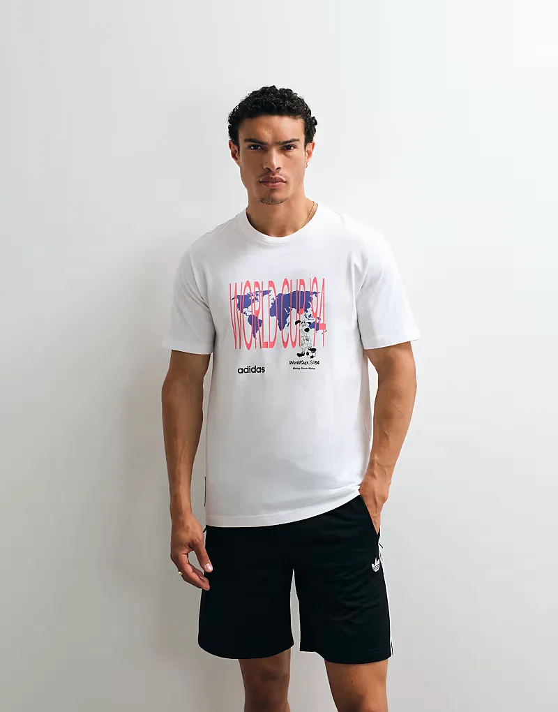 Футболка с текстовой графикой World Cup 94 Adidas Originals, белый