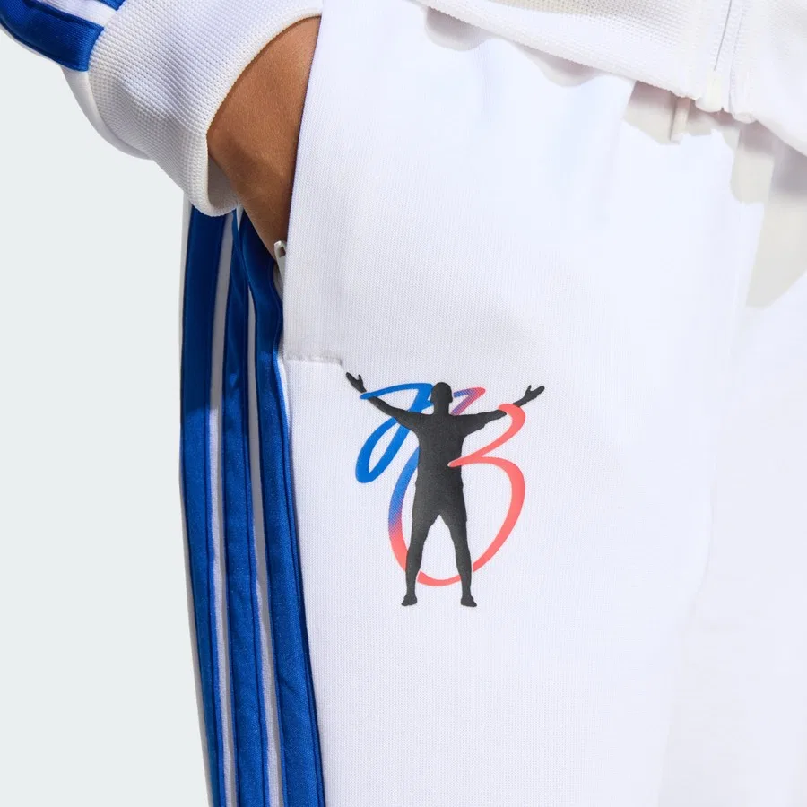 Детские спортивные штаны с принтом Performance Jude Bellingham adidas, Белый — фото 4