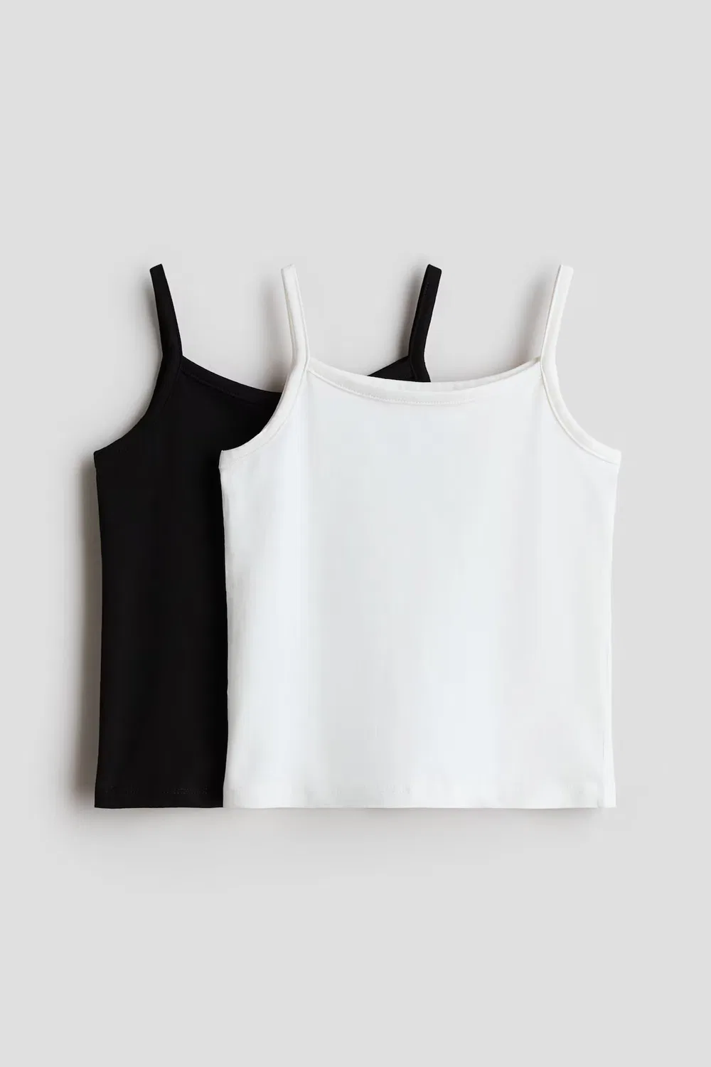 Комплект из 2 хлопковых маек H&M, Schwarz