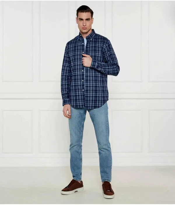 Мужская рубашка с длинным рукавом Polo Ralph Lauren, Blu Marino — фото 2