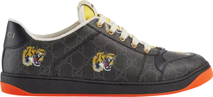 

Кроссовки Gucci Screener Tiger, черный